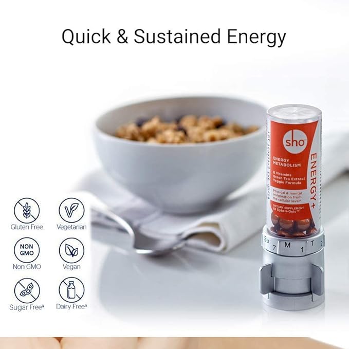 SHO Balance Prebiotics &amp Probiotics Bundle Energy+ Matcha Extract &amp Vitamin B Complex Supplements