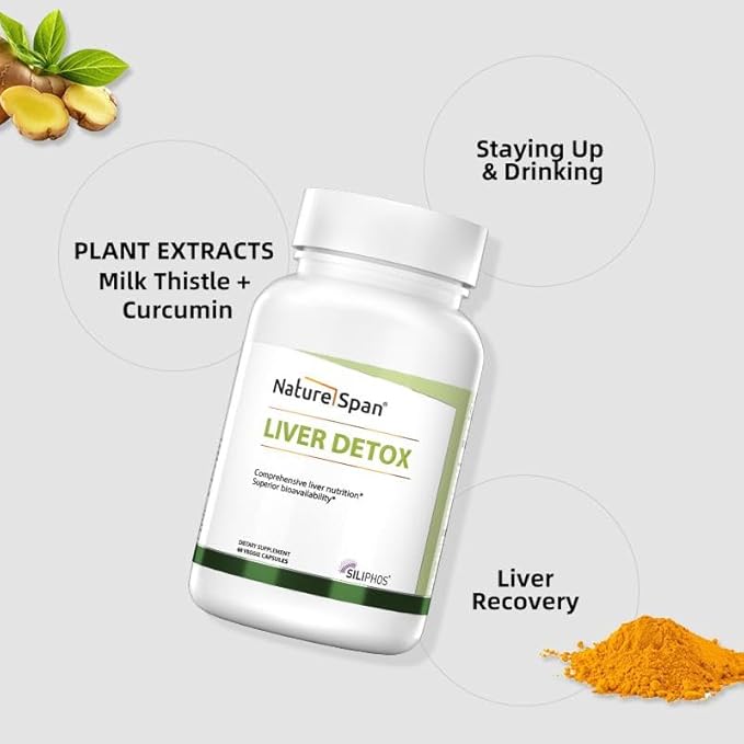 Liver Cleanse Detox &amp Repair - Milk Thistle Supplement for Digestion &amp Immune Health - Choline &amp Herbal Liver Support with Silymarin- 60 Capsules