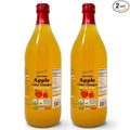 Food To Live Organic Apple Cider Vinegar 1 L – Raw Italian Natural Vinegar with the Mother Unfiltered Unpasteurized Non-GMO Vegan Glass Bottle (Pack of 2)