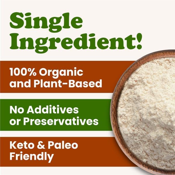 Food to Live Organic Almond Protein Powder 1 Pound – Single Ingredient Non-GMO No Added Sugar Vegan Kosher Bulk