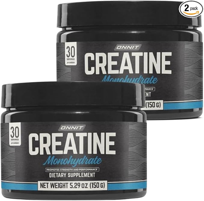 ONNIT Creatine Monohydrate Powder IGEN™ Non-GMO Tested – 5g Premium Creatine for Muscle Strength Power &amp Lean Mass Supports Brain Health &amp Cellular Energy Unflavored 30 Servings 5.29 oz