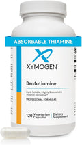 XYMOGEN Benfotiamine 300 mg - Bioavailable Thiamine B1 Derivative for Cellular Metabolic &amp Nerve Support* - Non-GMO Gluten-Free Vegan - 120 Capsules