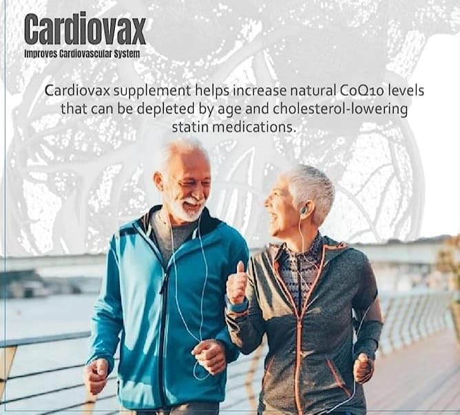 Natural Cardiovax with Coenzyme Q10 Arjuna Extract &amp Moringa Extract - 60 Capsules