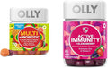 OLLY Adult Multivitamin Gummy with Probiotics 1 Billion CFUs 70 Gummies Immunity Elderberry Gummy 45 Gummies