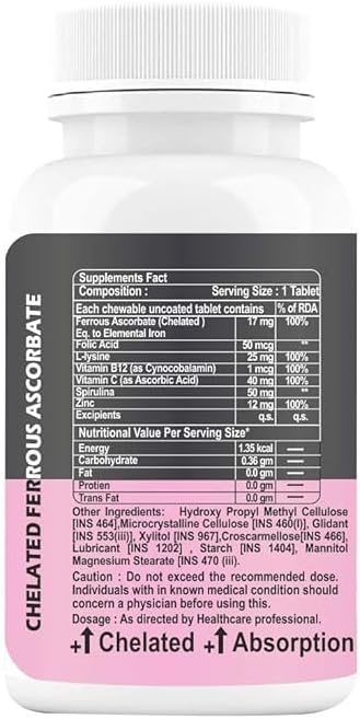 Iron Tablets 60 Capsule (Pack of 1)