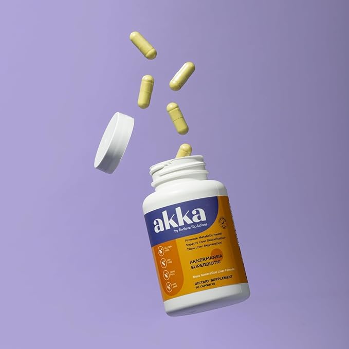 AKKA 4 Pack Premium Liver Cleanse Detox &amp Repair Superbiotic - Supports Liver Health &amp Function Boosts Energy Digestion &amp Metabolism with Bioavailable Pasteurized Akkermansia Non-GMO G