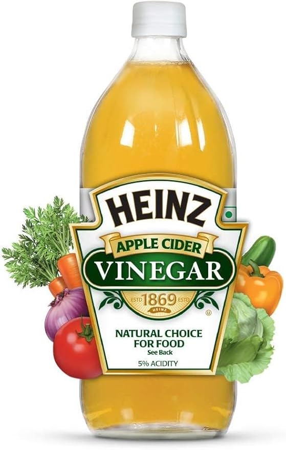Heinz All Natural Apple Cider Vinegar 5% Acidity Ultra-Filtered for Clarity 16 fl oz Bottle (Pack of 6)