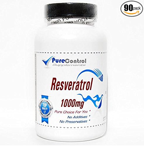 Resveratrol 1000mg // 90 Capsules // Pure // by PureControl Supplements