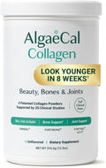 ALGAECAL Collagen: 4 Clinically-Supported Peptides VERISOL® FORTIGEL® UC-II® FORTIBONE® Anti-Aging Hydrolyzed Collagen Powder 30 Servings Made in USA