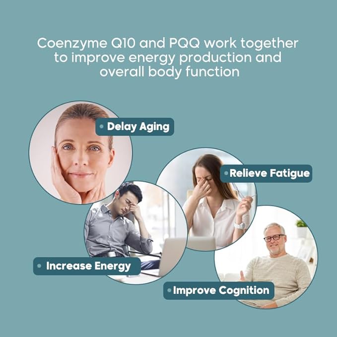 Super Coenzyme-200 mg UBIQUINOL CoQ10 with 20mg PQQProtects The Heart Mitochondria Generation Anti-Aging30 Caps