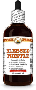 Blessed Thistle (Cnicus Benedictus) Dry Leaf Stem and Flower Tincture Made in Hawaii Raw Materials All Natural Vegan Pure Liquid Extract - 4 fl.oz