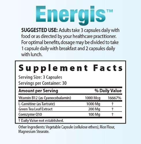 Energis Vitamin B12 Supplement for Energy … (30 Day Supply)