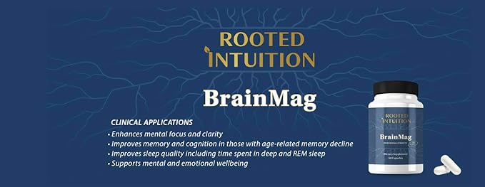 Brain Mag Plus - Magnesium L-Threonate Methylcobalamin &amp Theacrine for Clear Focus Mental Energy &amp Motivation | Non-Habit Forming Stimulant-Free | 60 Capsules