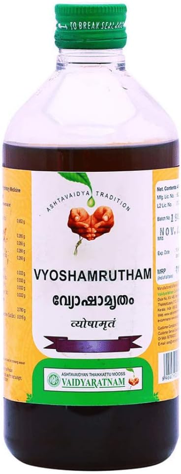 VAIDYARATNAM Vyoshamritham 450 Ml| Ayurvedic Products | Ayurveda Products Products