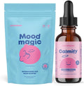 JoySpring Kids Magnesium Routine – Magnesium Citrate Liquid Drops with Chamomile + Saffron Powder with Vitamin D3 – Mineral &amp Botanical Daily Supplement for Kids