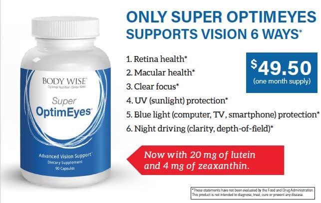 Super OptimEyes - Protect Your Eyes from Blue Light + Computer Glare | Enhance Night Vision