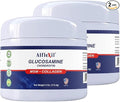 ALFLEXIL Glucosamine Plus Chondroitin Cream with MSM &amp Collagen Supports Healthy Joints Joint &amp Muscle Pain Relief Improves Mobility Fast Absorption and Moisturizes Skin 4 Oz. - 2 pack
