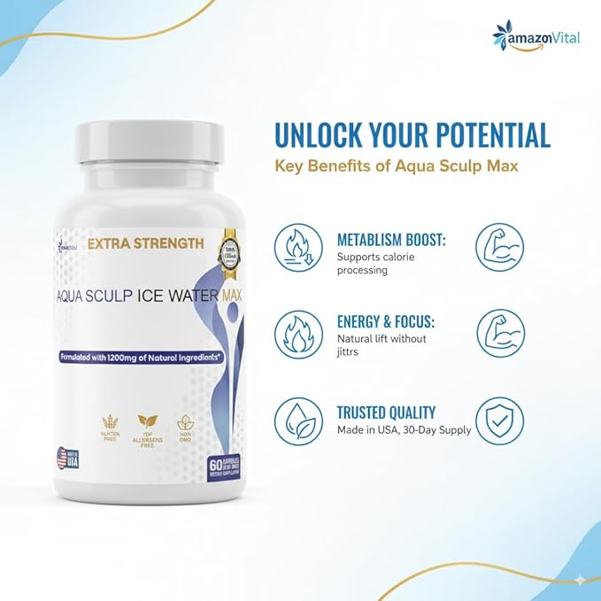 Aqua Sculpt Ice Water Max 60 Capsules 30 Day Supply (3)