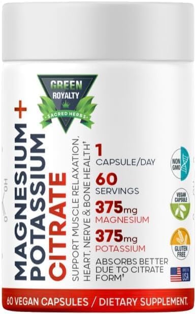 Vitamin D3(60Vegan capsule)10000 IU-K2 200mcg Soft-Gels 2-in-1 D3-K2+Magnesium Citrate 60 1000mg+Magnesium Citrate+Potassium 60 Premium(Citrate 375 mg &amp Potassium)Non GMOGluten FreeHigh Absorpti