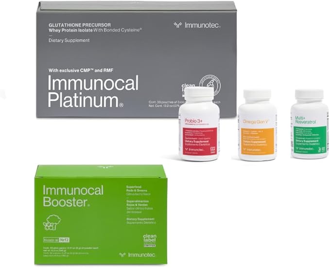 Immunocal Complete Wellness &amp Performance Pack Platinum Multi+Resveratrol Probio 3+ Booster Omega