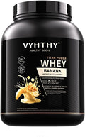 Banana Flavored Whey Protein Powder24g Protein per Serving Fast-Absorbing Concentrated whey Protein Low Sugar Gluten-Free Natural Flavor 3.5lbs(56oz)