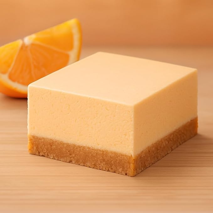 Low Carb Protein Cheesecake Bars | High Protein Gluten-Free Clean Ingredients Snack Bars (20 Orange Creamsicle)