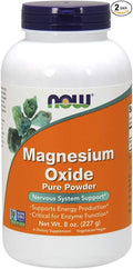 NOW Magnesium Oxide Powder 8-Ounce (Pack of 2)