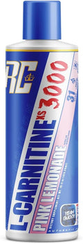 Ronnie Coleman Signature Series L-Carnitine XS 3000 Liquid Amino Acids Metabolism and Lean Muscle Strength Support Stimulant Free Sugar Free Zero Carbs Pink Lemonade 16 Oz