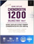 KPurity Chondroitin 1200 Balance Max Bovine Tracheal Cartilage Restore Joint Health Supplement Support Strength and Fracture (30 Count (Pack of 1) Chondroitin 1200)