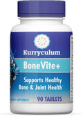 BoneVite+ Glucosamine Chondroitin MSM - Bone &amp Joint Wellness with Green Lipped Sea Mussel Devil's Claw &amp Boron - Knee Hip Back Wellness - Non-GMO Gluten Free - 90 Tablets