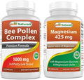 Best Naturals Bee Pollen Complex 1000 mg &amp Magnesium Glycinate 425 mg