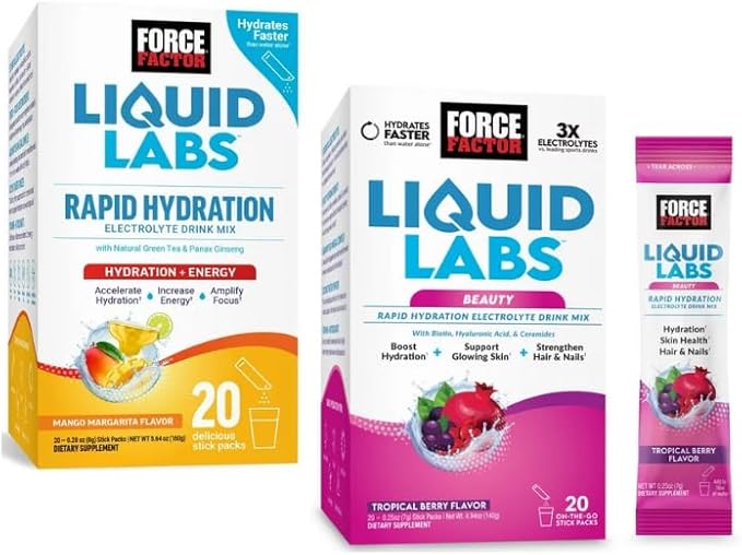 Hydration &amp Skin Boost is Your New Friends for Spring and Summer time QR Code + Combo Packs with (Mango &amp Tropical Berry (20 Packs Each))