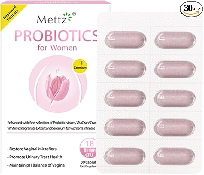 Vaginal Women Probiotic pH Balance with Prebiotics &amp Lactobacillus Probiotic Blend - Women's Vaginal Health Supplement - Promote Healthy Vaginal Odor &amp Vaginal Flora 30 Capsules