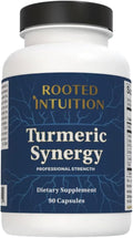 Rooted Inflammation and Joint Supplement | Complete Turmeric Curcumin Matrix Blend - Quercetin Bromelain Rutin | Inflammatory Support Supplement for Joint Health &amp Workout Recovery | Turmeric Syne