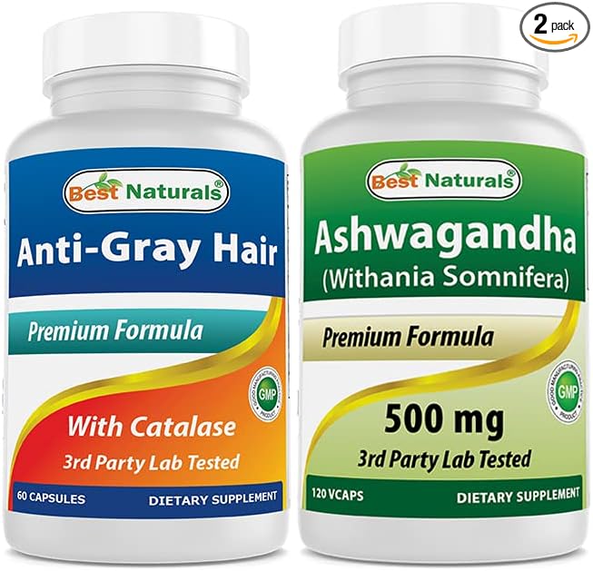 Anti Gray Hair Formula &amp Ashwagandha Extract 500 Mg