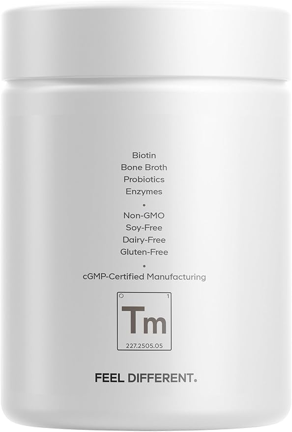 Codeage Teen Multivitamin+ Platinum Supplement - Vitamins A C D3 E B6 B12 Minerals Probiotics Citicoline Collagen Bone Broth Folate Biotin Lutein Zeaxanthin - Non-GMO - 60 Capsules