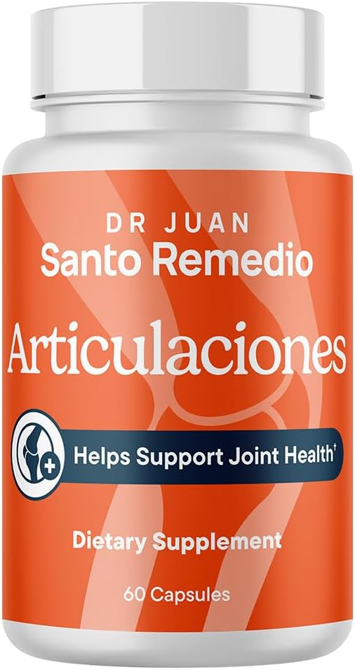 Santo Remedio Articulaciones Joint Health Support Promotes Joint Comfort and Function Contains Clinically Proven Ingredients TamaFlex™ 60 Servings
