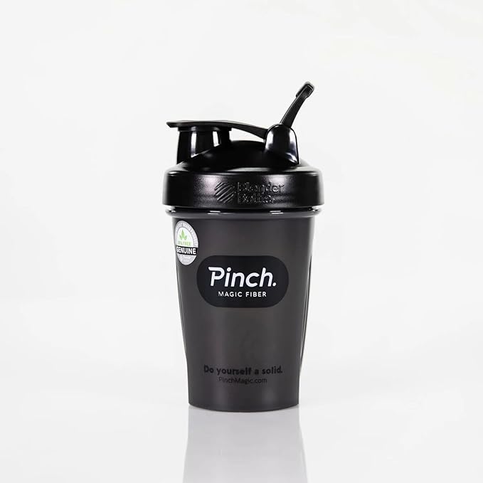 Pinch Magic Fiber &amp Shaker Combo | Prebiotic Fiber Supplement for Digestive Health Keto Vegan Sugar-Free | Includes BPA-Free Shaker for Smooth Mixing &amp Travel | USA-Made | 28-Day Supply | 2