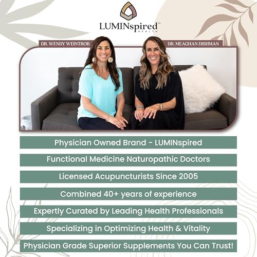 LUMINSPIRED HEALTH High Absorption Turmeric Curcumin Supplement with Black Pepper Extract for Joint Health Antioxidant Support &amp Inflammation Relief Vegan Non-GMO Gluten Free - 60 Counts