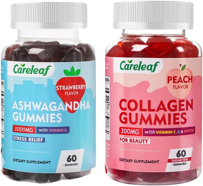 Vegan Ashwagandha Gummies Sugar Free Collagen Gummies