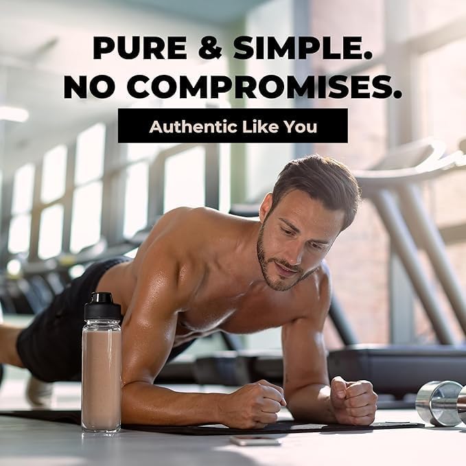 2-Pure Protein Powder - Unsweetened Only 2 Ingredients | Keto Low Carb Gluten Free Non-GMO | 26G Milk Protein Isolate Powder - 30 Servings (2 Pound Chocolate)