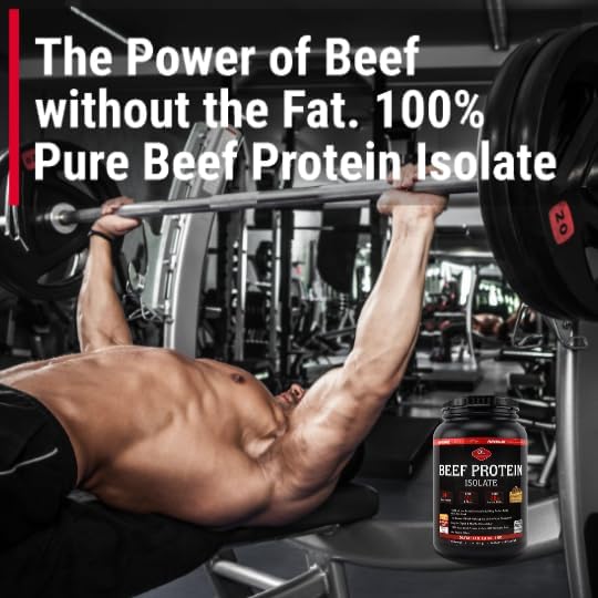 Olympian Labs Beef Protein Isolate Powder 24g Protein BST Free 2 Grams BCAA's Muscle Building Amino Acids 32 Ounces Flavored with Real Chocolate