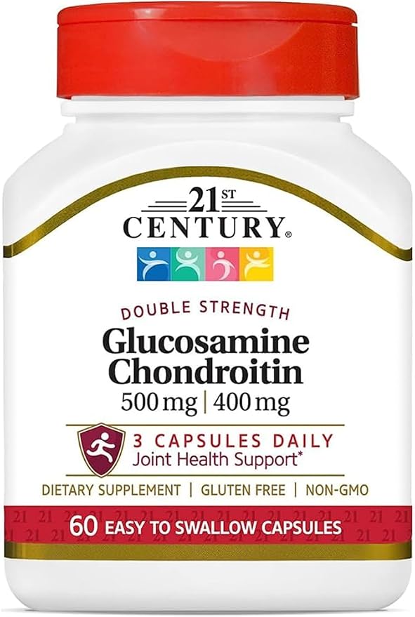 21st Century Glucosamine 500Mg &amp Chondroitin 400Mg Capsules 60 Ct (3 Pack)