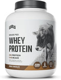 Levels Grass Fed Whey Protein Powder No Artificials 24G of Protein Double Chocolate 5LB