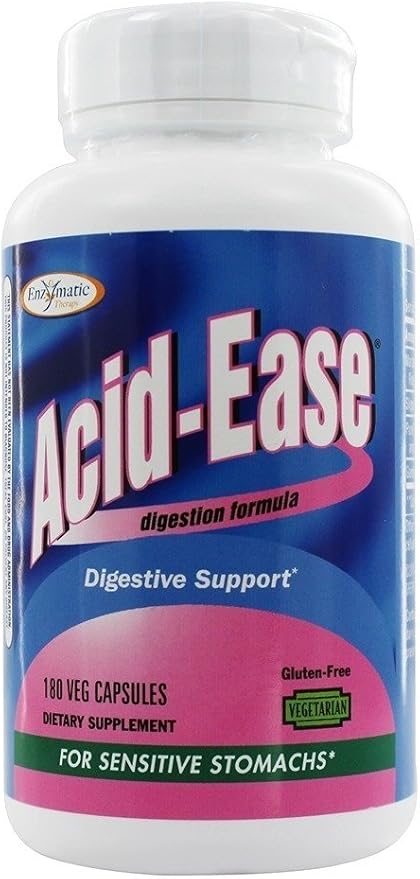 Enzymatic Therapy Acid Ease Digestion Formula 180 Capsules