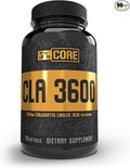 5% Nutrition Core CLA Supplement for Weight Loss Metabolism Support &amp Muscle Preservation | 3600 mg of Conjugated Linoleic Acid from 4500 mg of Safflower Oil (30 Servings / 90 Softgels)