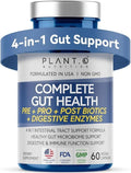 4-in-1 Gut Health Support – Prebiotics + Probiotics + Postbiotics + Digestive Enzymes – DE111 Spore Probiotic for Digestive Support &amp Bloating – Non-GMO Made in USA – 60 Veggie Capsules