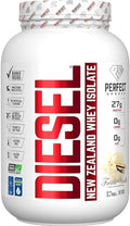 PERFECT SPORTS Diesel 100% New Zealand Whey Protein Isolate | Stevia Sweetened No Artificial Ingredients Keto | 0g Carb 0g Fat 26g Protein | 2 Pounds (French Vanilla)