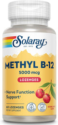 SOLARAY Methyl B12 Lozenge Cherry (Btl-Plastic) 5000mcg | 60ct
