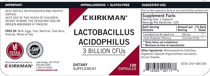 Lactobacillus Acidophilus Capsules - Hypo